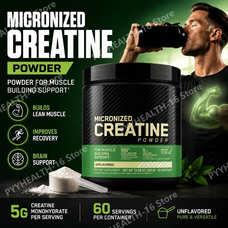 Creatine Monohydrate Powder - Micronized Creatine Monohydrate Powder Muscle Support