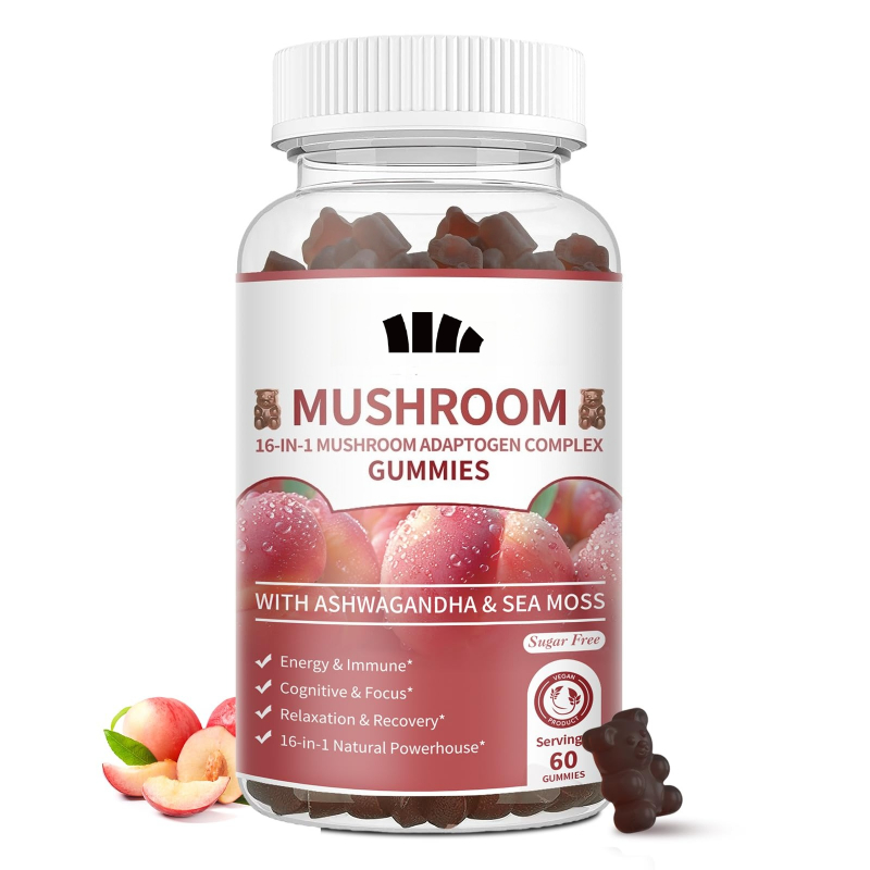 Lion Mane Mushroom - Mushroom Gummies 2500mg Containing Lion Mane,