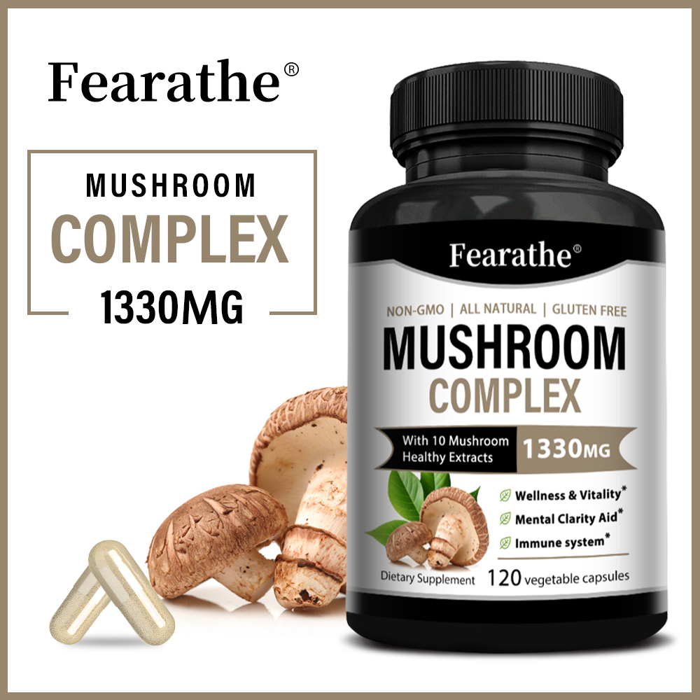 Mushroom Complex Capsules, Lio - огляд і ціна Lion Mane Mushroom