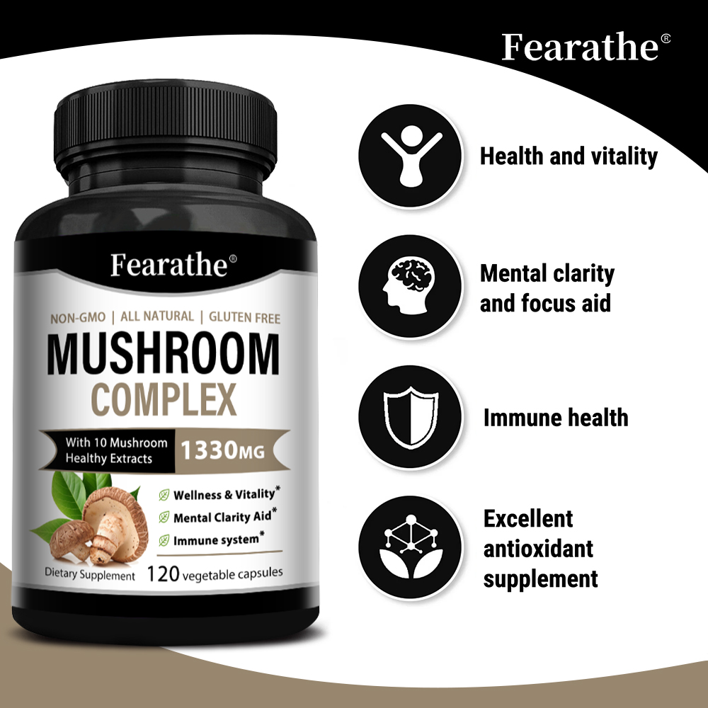 Mushroom Complex Capsules, Lio - огляд і ціна Lion Mane Mushroom