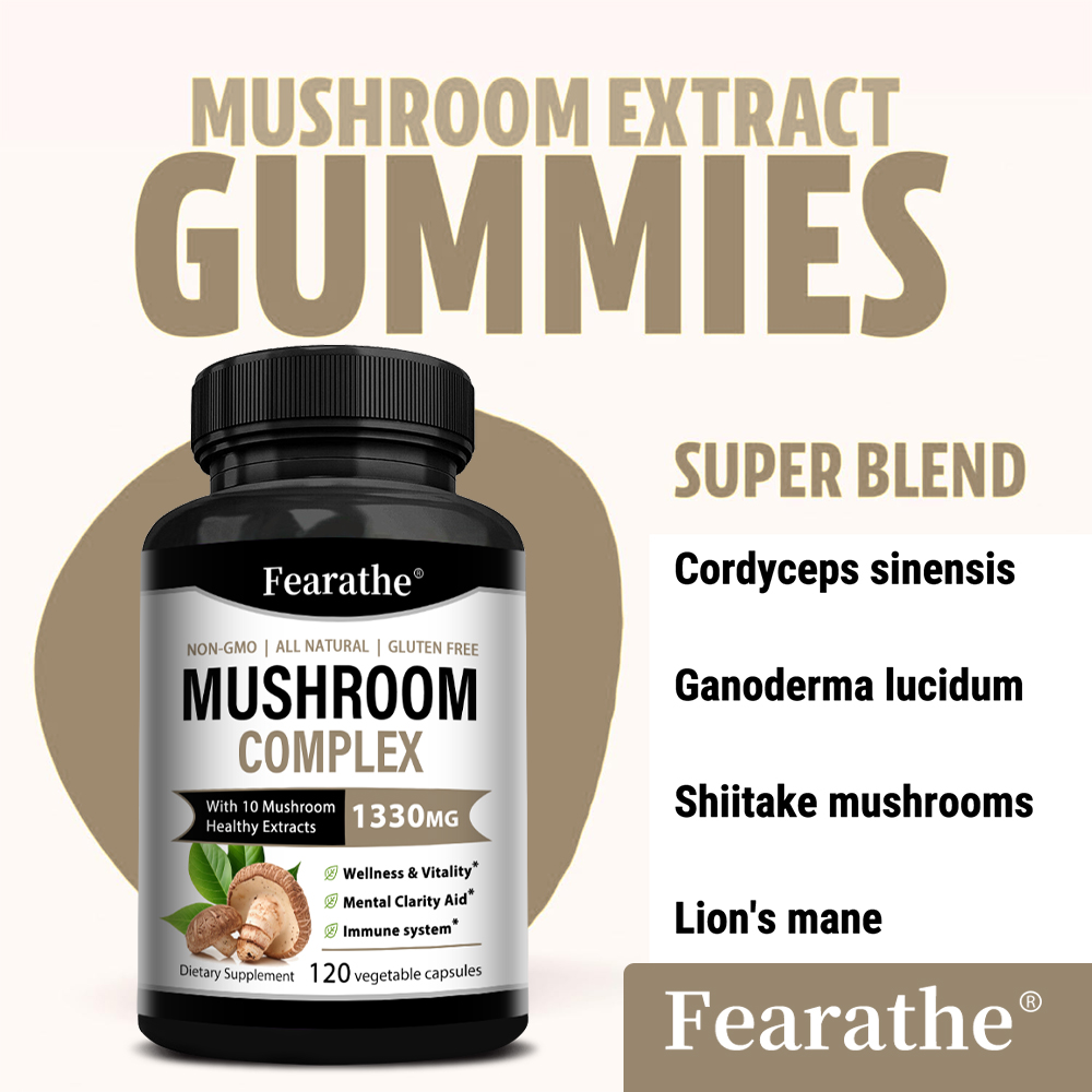 Mushroom Complex Capsules, Lio - огляд і ціна Lion Mane Mushroom