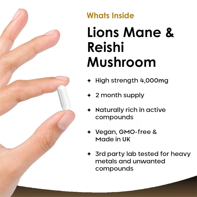 Lions Mane & Reishi Mushroom 4 - огляд і ціна Lion Mane Mushroom