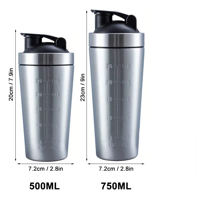 Stainless Steel Protein Shaker - огляд і ціна Nutrition In Fitness