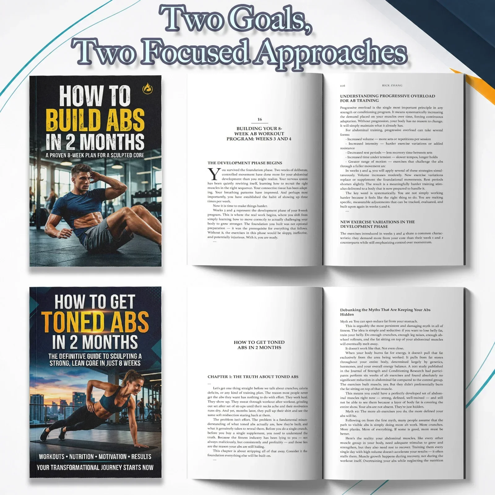 2-Book Abs Training Guide Set  - огляд і ціна Nutrition In Fitness