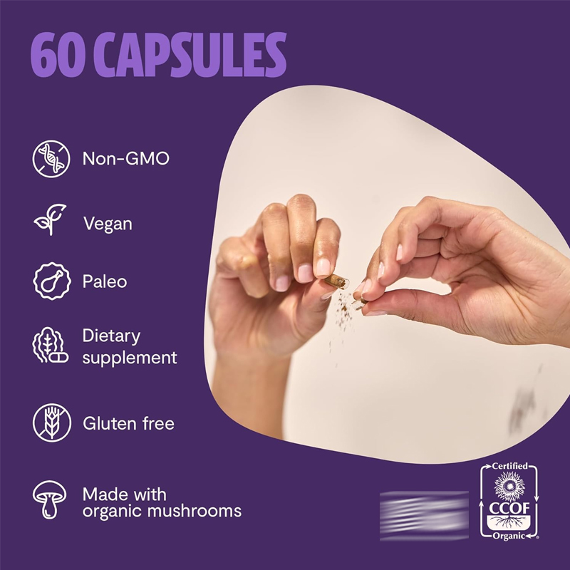 Lion Mane Supplement Capsules  - огляд і ціна Lion Mane Mushroom