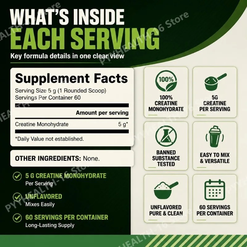 Micronized Creatine Monohydrat - огляд і ціна Creatine Monohydrate Powder