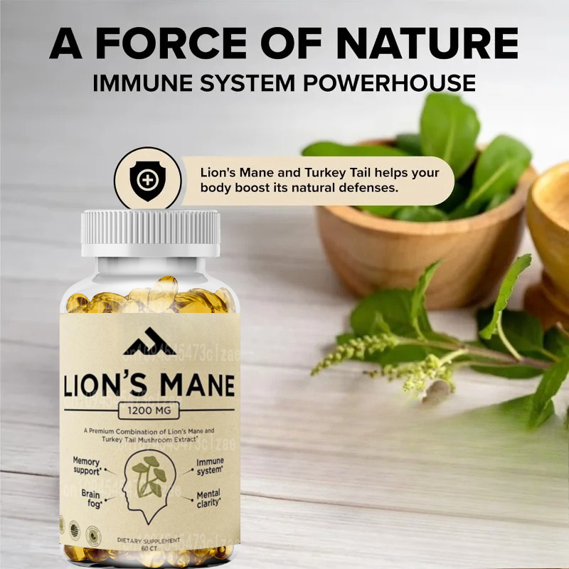 Lion Mane Supplement Capsules  - огляд і ціна Lion Mane Mushroom