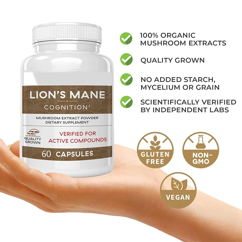 Lion Mane Ganoderma Mushroom C - огляд і ціна Lion Mane Mushroom